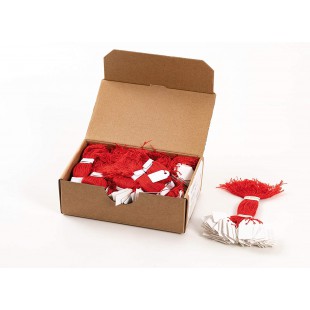 HERMA - etiquettes pour textile, 15 x 24 mm, avec fil rouge, carton blanc, pour l'etiquetage des pri