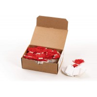 HERMA 6918 etiquette non-adhesive Rouge, Blanc 1000 piece(s) - etiquettes non-adhesives (Rouge, Blanc, Chine, 3,2 cm, 50 mm, 100