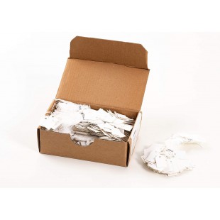 Herma 6932 Lot de 1000 etiquettes a  suspendre avec ficelle 15 x 24 mm (Blanc)