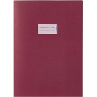 Lot de 10 : HERMA 7047 Protege-cahier A4 avec zone d'etiquetage en papier recycle et couleurs riches, couverture pour cahiers sc