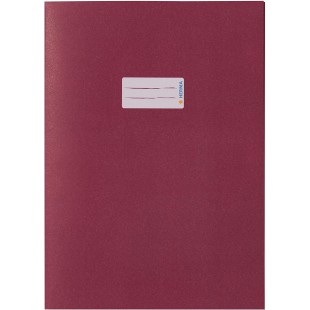 Lot de 10 : HERMA 7047 Protege-cahier A4 avec zone d'etiquetage en papier recycle et couleurs riches, couverture pour cahiers sc