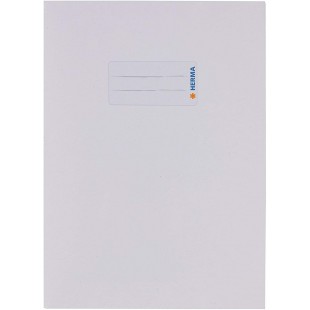 Lot de 10 : HERMA 7054 Protege-cahiers en papier recycle epais et couleurs riches Format A5 Blanc