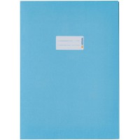 Lot de 10 : HERMA 7066 Protege-cahier A4 avec zone d'etiquetage en papier recycle et couleurs riches, couverture pour cahiers sc