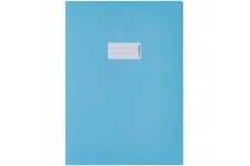 Lot de 10 : HERMA 7066 Protege-cahier A4 avec zone d'etiquetage en papier recycle et couleurs riches, couverture pour cahiers sc