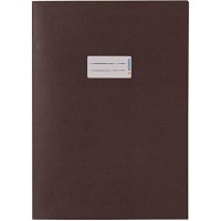HERMA 7097 Protege-cahier en papier recycle epais et couleurs riches pour cahiers d'ecole Marron Format A4