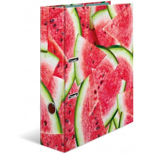 HERMA Motif classeur a levier A4 Fruits Pasteque, dos de 7 cm, en carton robuste, imprime entierement a l'exterieur