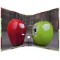 HERMA Motif classeur a  levier A4 Fruits Pomme, dos de 7 cm, en carton robuste, imprime entierement a  l'exterieur et a  l'inter