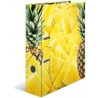 HERMA Motif classeur a levier A4 Fruits Ananas, dos de 7 cm, en carton robuste, imprime entierement a l'exterieur e
