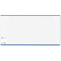 Herma Protege livre Enveloppe/Classic, en plastique transparent, bord bleu, 1 piece 195 x 380 mm