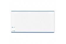 Herma Protege livre Enveloppe/Classic, en plastique transparent, bord bleu, 1 piece 235 x 440 mm