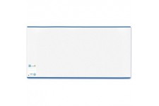 Herma Protege livre Enveloppe/Classic, en plastique transparent, bord bleu, 1 piece 245 x 520 mm