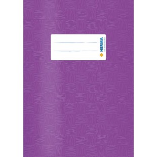 Protege-cahier Herma dimension A5 couvert en plastique - Structure en velours - 1 piece 5 gedeckt mit Baststruktur, 
