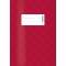 Protege-cahier Herma dimension A5 couvert en plastique - Structure en velours - 1 piece rouge bordeaux