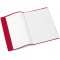 Protege-cahier Herma dimension A5 couvert en plastique - Structure en velours - 1 piece rouge bordeaux