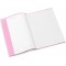 Protege-cahier Herma dimension A5 couvert en plastique - Structure en velours - 1 piece rosa
