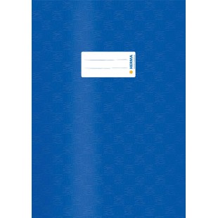 Lot de 25 : Herma - 7443 - protege cahier en plastique A4 avec revetement velours 4 recouvert de structure liberienne - bleu fon