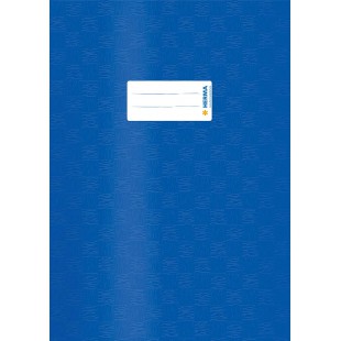 Lot de 25 : Herma - 7443 - protege cahier en plastique A4 avec revetement velours 4 recouvert de structure liberienne - bleu fon