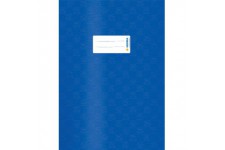 Lot de 25 : Herma - 7443 - protege cahier en plastique A4 avec revetement velours 4 recouvert de structure liberienne - bleu fon