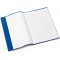 Lot de 25 : Herma - 7443 - protege cahier en plastique A4 avec revetement velours 4 recouvert de structure liberienne - bleu fon