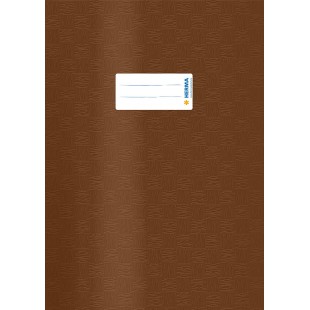 Lot de 25 : Intercalaires Herma en plastique A4 avec revetement velours 4 gedeckt mit Baststruktur, 1 Stuck marron