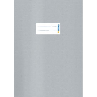 Lot de 25 : Intercalaires Herma en plastique A4 avec revetement velours 4 gedeckt mit Baststruktur, 1 Stuck gris