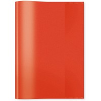 Lot de 25 : Herma Protege-Cahiers, 1x A5, en PP, rouge transparent