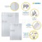 Lot de 25 : HERMA protege-cahiers transparents en polypropylene resistant et facile a nettoyer - Format A5 - Vert