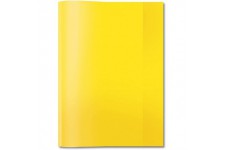 Lot de 25 : HERMA - Protege-cahier, format A4, en PP, jaune transparent avec etiquette d'inscription (7491)