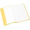 Lot de 25 : HERMA - Protege-cahier, format A4, en PP, jaune transparent avec etiquette d'inscription (7491)