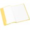 Lot de 25 : HERMA - Protege-cahier, format A4, en PP, jaune transparent avec etiquette d'inscription (7491)