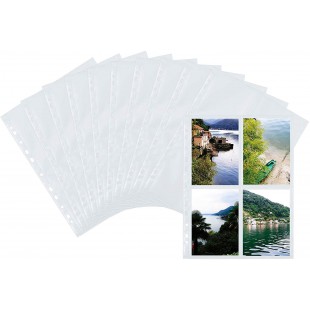 Herma 7562 Pack de 250 pochettes pour photos 100 x 150 mm orientation portrait (Blanc)