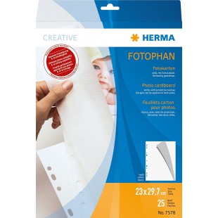 Herma 7578 Porte cartes de visite Blanc