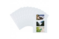 Herma 7584 Pack de 10 pochettes pour 6 photos 9 x 13 cm orientation paysage (Blanc) (Import Allemagne)