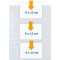 Herma 7584 Pack de 10 pochettes pour 6 photos 9 x 13 cm orientation paysage (Blanc) (Import Allemagne)