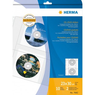 Herma 7682 Pochettes pour CD/DVD