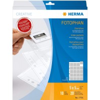 Herma 7701 Lot de 10 Pochettes perforees Transparent/mat