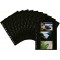 Herma 7784 Pack de 10 feuilles de pochettes pour photos 90 x 130 mm orientation paysage (Noir)
