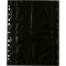 Herma 7786 Lot de 10 Pochettes perforees Transparent/Noir