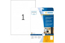 Herma Special A4 210x297mm Transparent Crystal Transparent Etiquette (Lot de 25)