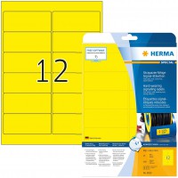 Herma Special A4 99.1x42.3mm Etiquette de signalisation adhesion forte - Jaune (Lot de 300)