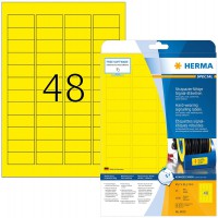 Herma 8030 Etiquettes 45.7 x 21.2 mm Jaune