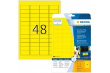 Herma 8030 Etiquettes 45.7 x 21.2 mm Jaune