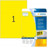 HERMA 8033 Jaune Imprimante d'etiquette adhesive etiquette a  imprimer - etiquettes a  imprimer (Jaune, Imprimante d'etiquette a