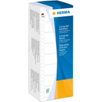 Herma Etiquettes d'Ordinateur en Continu 50,8 X 23,0 Mm 2 Rangees Couleur: Blanc Contenu: 12.000 Etiquettes (8229)