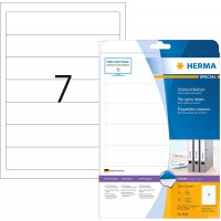 Herma 8620 etiquettes classeur 192 x 38 A4 70 pieces Blanc