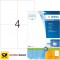 Herma 8630 etiquettes 105 x 148 Premium A4 40 pieces Blanc