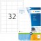 Herma 8643 etiquettes 48,3 x 33,8 Premium A4 320 pieces Blanc