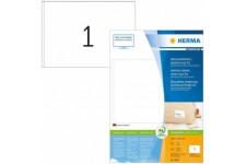 HERMA etiquettes SuperPrint A5, 148,5 x 205 mm, blanches