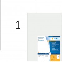 Herma 8694 etiquettes en plastique 297 x 420 A3 LC 50 pieces Transparent