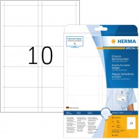 Herma 9011 Plaques nominatives a  inserer sur feuilles A4 carton non-adhesif 90 x 54 mm (Blanc) (Import Allemagne)
